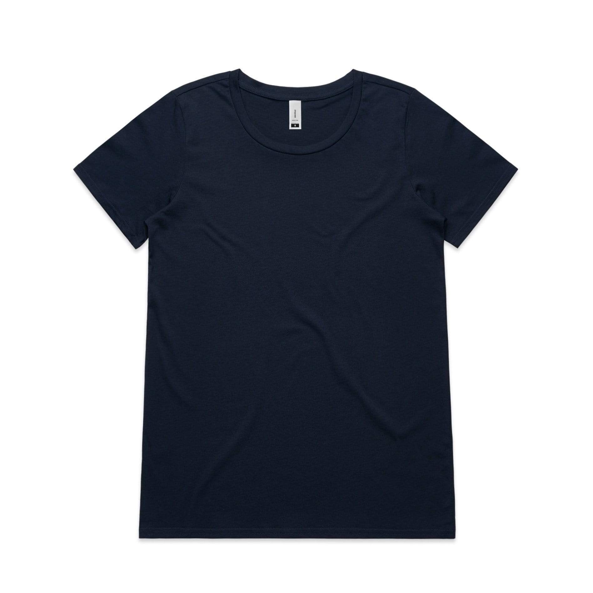 As Colour Women's shallow scoop tee 4011 Casual Wear As Colour NAVY XSM 